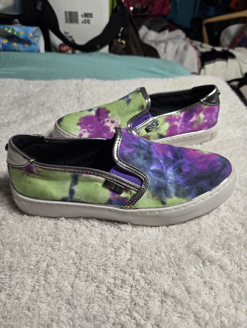GBG Los Angeles Gollys Women's Tie Dye Shoes Slip On Sneakers Size 8 M